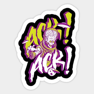 Aliens Ack Ack! Sticker